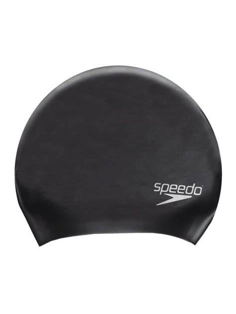 Juoda silikoninė Speedo plaukimo kepuraitė ilgiems plaukams